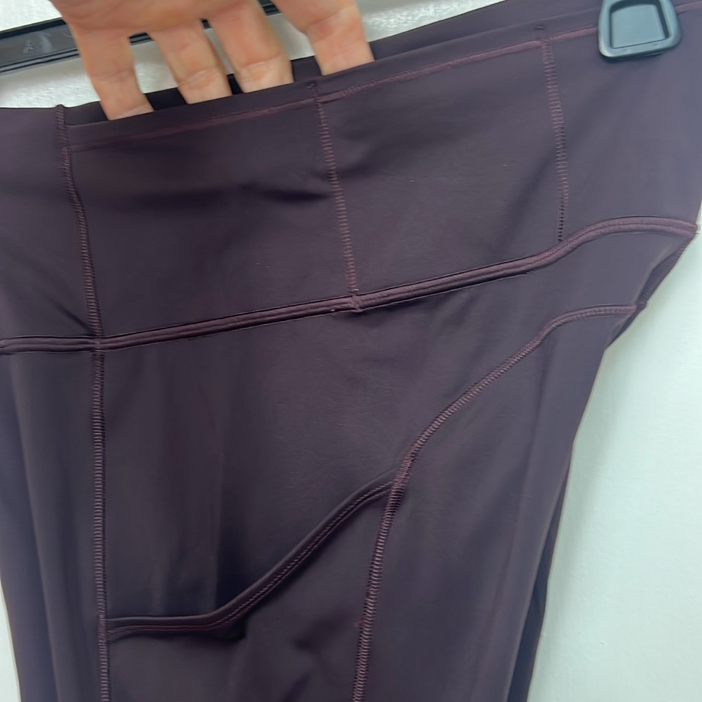 #28 Lululemon Fast Free Crop ll Nulux 19" 
Sz 8, Dark Adobe, Reflective Run Gym - Picture 8 of 14